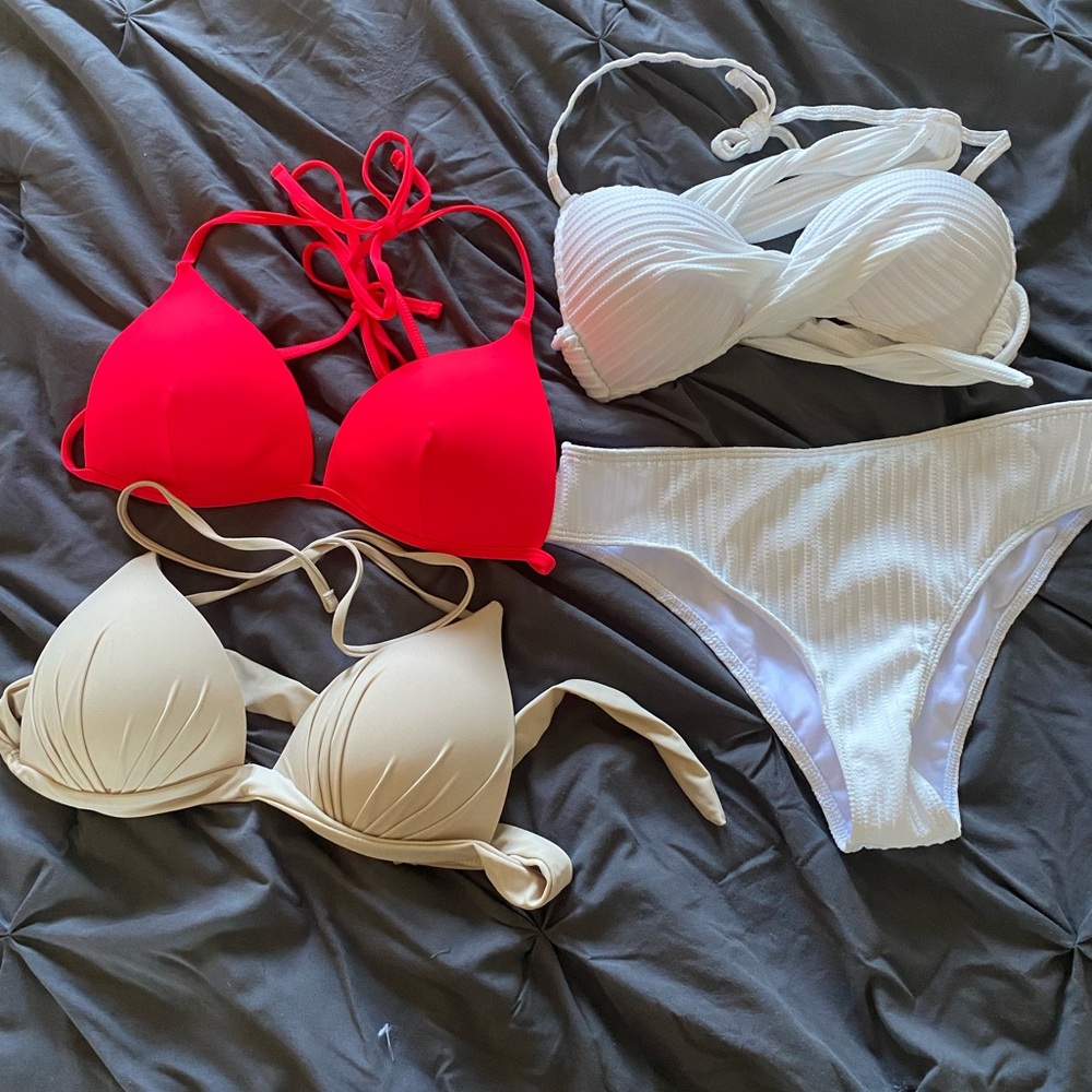 Bathing suits.